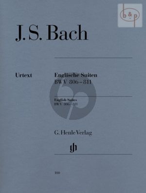 Bach Englische Suiten (BWV 806 - 811) (edited by Rudolf Steglich) (fingering by Hans-Martin Theopold) (Henle-Urtext)