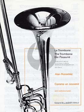 Roizenblat Comme un Souvenir Trombone(tenor)-Piano