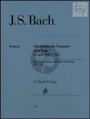 Bach Chromatische Fantasie und Fuge d-moll BWV 903 Klavier (Georg von Dadelsen und Klaus Rönnau) (Henle-Urtext)