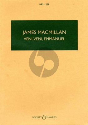 MacMillan Veni Veni Emmanuel Percussion and Orchestra (Study Score)
