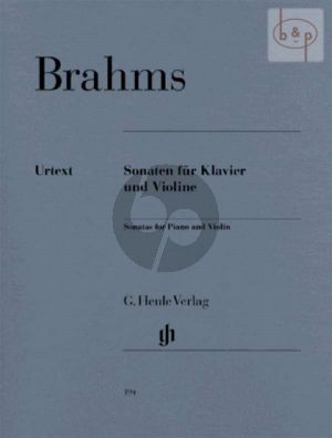 Brahms Sonaten edited Hans O. Hiekel fingering Hans-Martin Theopold and Karl Röhrig Henle Urtext