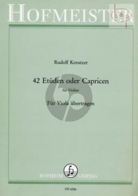 42 Etuden oder Capricen für Viola