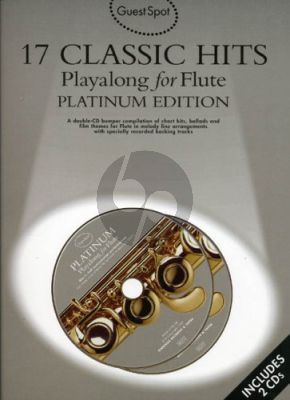Guest Spot 17 Classic hits Playalong flute book-CD
