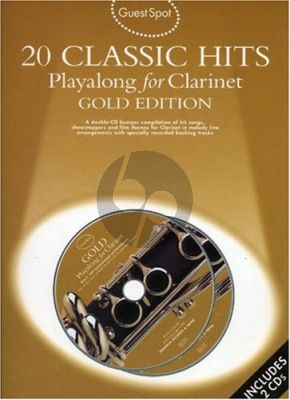 Guest Spot 20 Classic Hits Playalong Gold Ed. clarinet book-CD