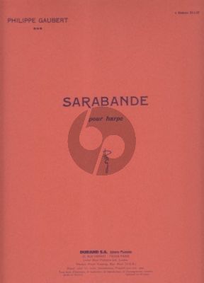 Gaubert Sarabande pour Harpe