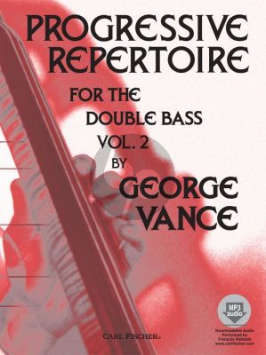 Vance Constanzi Progressive Repertoire for the Double Bass Vol.2 Book with Audio Online