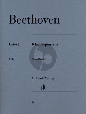 BeethovenKlavier-Quartette Partitur und Stimmen (Herausgeber Siegfried Kross) (Henle-Urtext)