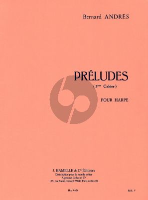 Andres Preludes Vol. 3 No. 11 - 15 Harpe (interm.level)