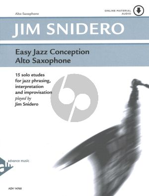 Snidero Easy Jazz Conception Alto Saxophone Bk-Audio Online