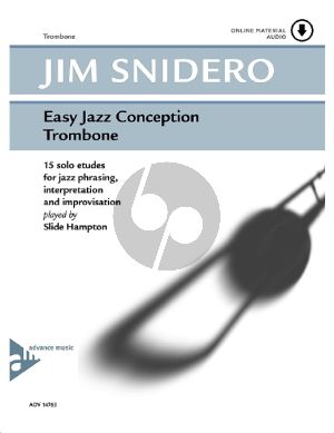 Snidero Easy Jazz Conception Trombone Book with Audio Online (15 Solo Etuden for Jazz Phrasing, Interpretation, Improvisation)