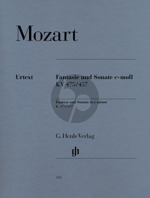 Mozart Fantasie und Sonate c moll KV 475/457 Klavier (Ernst Herttrich) (Henle-Urtext)