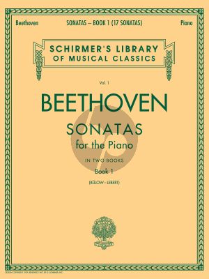 Beethoven Sonatas Vol. 1 No. 1 - 18 Piano (Bulow-Lebert)