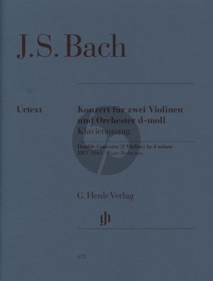 Bach Konzert d-moll BWV 1043 2 Violinen-Streicher-Bc Klavierauszug (Hans Eppstein) (Henle-Urtext)