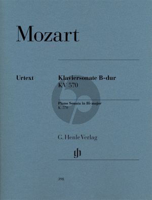 Mozart Sonate B-dur KV 570 Klavier