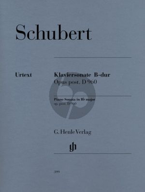 Schubert Sonate B-dur Op. posth. D 960 Klavier (Paul Mies) (Henle-Urtext)