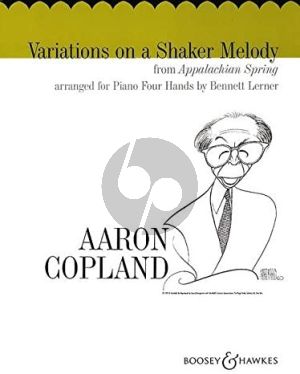 Copland Variations on a Shaker Melody Piano 4 hands (arr. Bennett Lerner) (from Appalachian Spring)