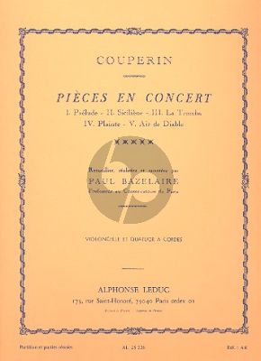 Couperin Pieces en Concert (Violoncello-String Quartet) (Score/Parts)