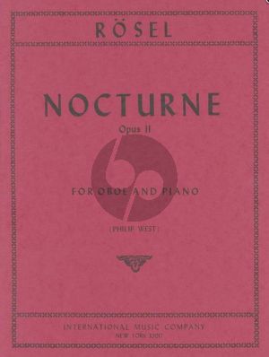 Rosel Nocturne Op.11 Oboe and Piano (Philip West)