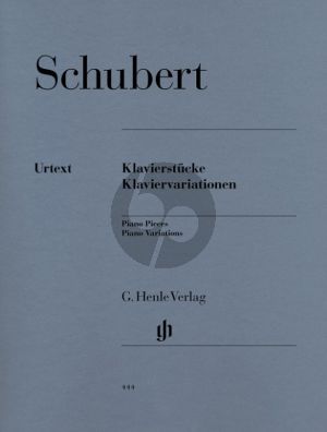 Schubert Klavierstucke und Klaviervariationen (edited by Gertrud Haberkamp) (Henle-Urtext)