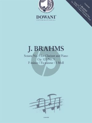 Brahms Sonata f-minor Op.120 No.1 Clarinet and Piano (Book with Audio online) (Dowani)