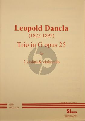 Dancla Trio Op.25 G-major 2 Violins and Viola (or Cello) (Score/Parts)