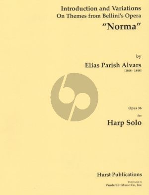 Bellini Introduction & Variations on Bellini Norma Op.36 Harp Solo (Advanced)