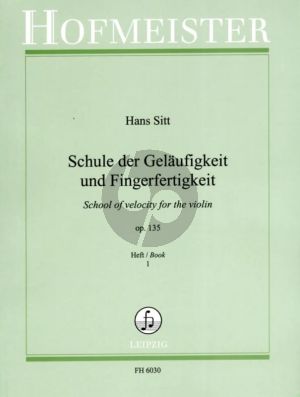 Sitt Schule der Gelauftigkeit Op.135 Vol.1 Violine