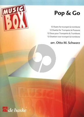Schwarz Pop & Go - 12 Duets for Trumpet and Trombone Bass Clef (Medium Difficulty)