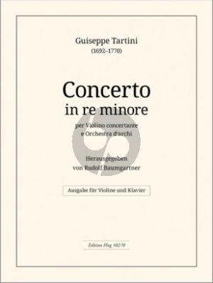 Konzert d-Moll D45 Violine und Streicher Ausgabe Violine und Klavier