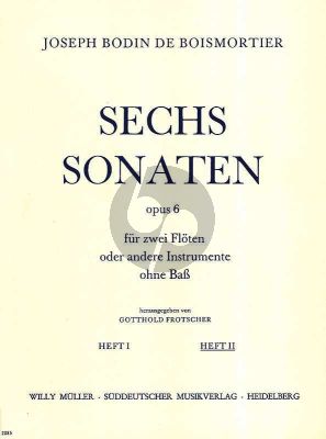 6 Sonaten Op. 6 Vol. 2 2 Flöten