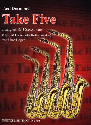 Desmond Take Five 4 Sax. (AAAT/AAAB) (Part./Stimmen) (Uwe Heger)