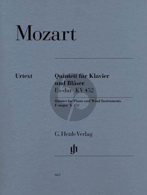 Mozart Quintett Es-dur KV 452 (Part./St.) (Henle-Urtext)