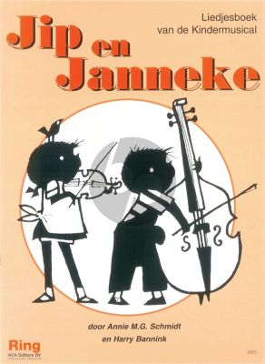 Schmidt Bannink jip en Janneke Liedjesboek van de Musical Zang met Melodielijn en Gitaarakkoorden