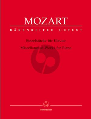 Mozart Einzelstücke Klavier (Wolfgang Plath) (Barenreiter-Urtext)