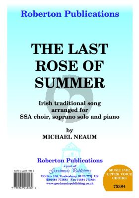 Neaum Last Rose of Summer SSA-Piano
