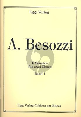 Besozzi 6 Sonaten Vol.1 2 Oboen
