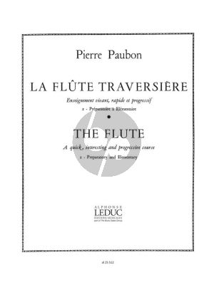 Paubon La Flute Traversiere Vol. 2 Preparatoire a elementaire