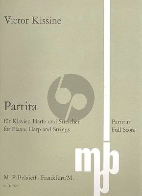 Kissine Partita Klavier-Harfe und Streicher Partitur (nach Ossip Mandelstam) (1998)