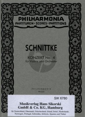Schnittke Konzert No.4 Violine-Orchester Taschenpartitur