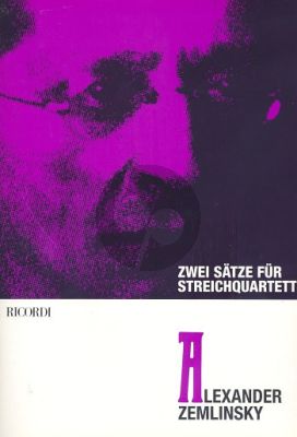 Zemlinsky 2 Satze für Streichquartett Stimmen