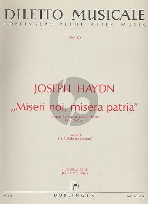 Miseri noi, misera patria Hob. XXlVa:7 Sopran und Orchester