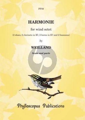 Weilland Harmonie (2 Oboes- 2 Clar.[Bb]- 2 Horns[Eb]- 2 Bassoons) (Score/Parts) (Nex)