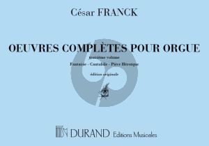 Franck Oeuvres Completes Vol. 3 pour Orgue (Edition Originale - Durand)