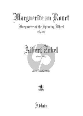 Zabel Marguerite au Rouet Op.19 Harp (Ann Grifiths) (interm.-adv.level)