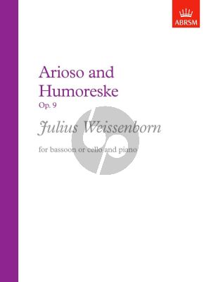 Weissenborn Arioso & Humoresque Op.9 Bassoon or Cello and Piano