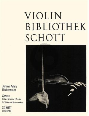 Birckenstock Sonata E-major Op.1 No.4 Violin and Bc (edited by Frederick F. Polnauer) (Grade 4 - 5)