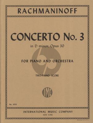 Rachmaninoff Concerto No.3 Op.30 d-minor Piano-Orchestra Reduction for 2 Pianos