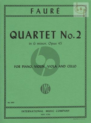 Quartet No.2 G-minor Op.45 (Vi.-Va.-Vc-Piano)