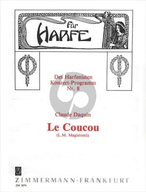 Daquin Le Coucou Harp solo (transcr. Luigi Magistretti)