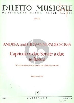 Capriccio e due Sonate a (2 Vi.(Fl./Ob.)-Vc.- Bc)